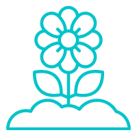 Blooming Confident Gardening Logo